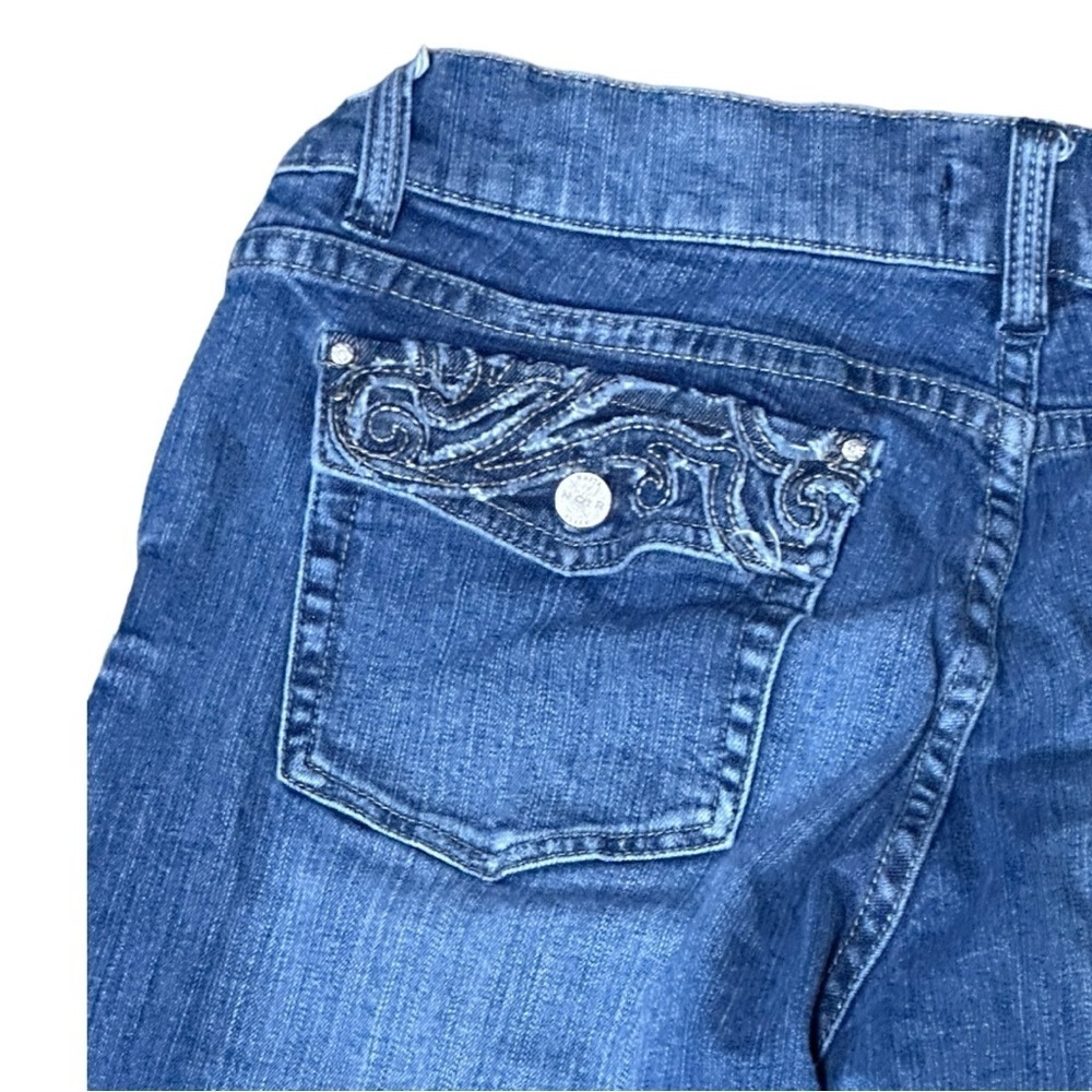 White House Black Market NOIR Denim Jeans Size 6 - Picture 5 of 5